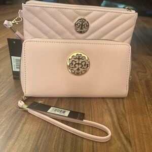 Chic Light Pink Wallet and Bonus Bag